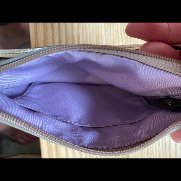 COACH Soft Gold Metallic Wristlet - Picture 7 of 8